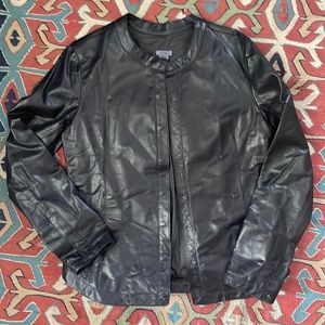 M0851 Womens Leather Shirt-Jacket